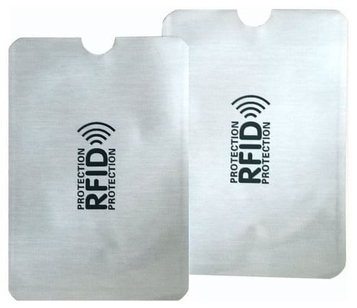 PACK of 2 - RFID Card Protector against Data theft in wallet/pocket